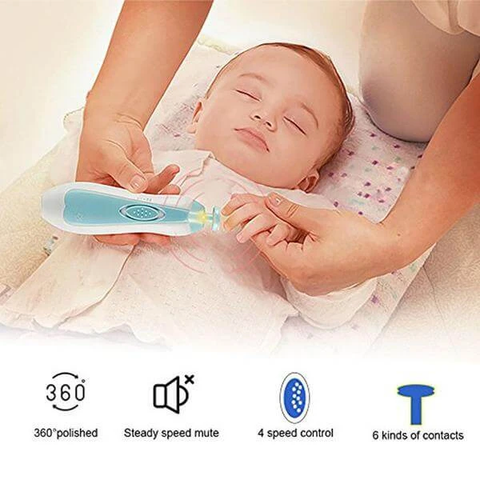 Cheap 6-in-1 Baby Nail Trimmer with LED Light Electric Nail Trimmer Kit for  Infants Toddlers Kids with | Joom